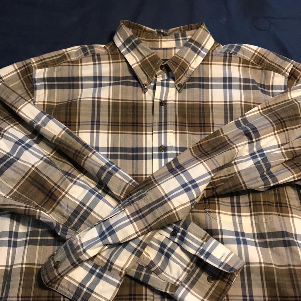 Eddie Bauer cotton button down sz XL